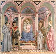 DOMENICO VENEZIANO The Madonna and Child with Saints dne oil painting